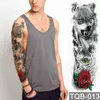 Large Arm Sleeve Tattoo Waterproof Temporary Tattoo Sticker Skull Angel Rose Lotus Men Full Flower Tatoo Body Art Tattoo Girl