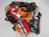 OEM Enjeksiyon Kalıplı Fairing Kiti Honda CBR600RR 03 04 Turuncu Siyah Periler Seti CBR600RR 2003 2004 JK25