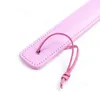 Bondage Preliminari Nero/Rosa A Forma Di Cuore Rivetto Paddle Floggar Riding Crop Whip 876E