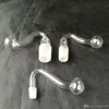 Accessoires de bongs en verre de pot transparent de tube de S