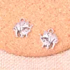 93PCS Charms Mama and Baby Elephant 16*14 mm Antique Making Wising Fit, vintage Tybetańskie srebrne, DIY ręcznie robiona biżuteria