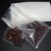 Bean Food Storage Bag 100pcs Transparent Plastic Vacuum Bags Embossing Heat Sealed One Side Emboss Delicatessen Freshness Protecti250Q