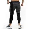 Running Sweatpants Mens Shorts and Leggings 2 in 1 Sportswear Gym Fitness Sport Pants Legging Crossfit Jogger Workout Clothing