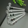 Smoking Pipes bongs Manufacture Hand-blown hookah Colorful double fulcrum glass long curved pot