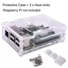 Freeshipping Raspberry Pi 3 Startpaket 5 i 1 3,5 "Display Pekskärm / Väska / Värmeklipp / Micro USB med ON / OFF-omkopplare / US / EU / UK Power