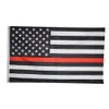 6styles blå linje USA Polis flaggor 3x5ft Tunn blå linje USA Flagga Svart Vit och Blå Amerikanska flaggan för poliser GGA3465-1