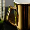 Xing Kilo Irish Golden Coffee Cup Nordic Golden Ceramic Cup Royal Court Gold Cup Puchar Świąteczny prezent świąteczny T1910242621