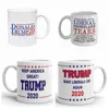 Trump Coffee Mugs Handgrip Ceramic Cup Cartoon Donald Trump Water Cups Make America Great Again Ceramics Mug GGA2715