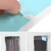 5 sheets 60 pcs 4cm*0.8cm CPAM SUPER HAIR TAPE Adhesive Double Side Tape for remy human hair, tools for hair extension