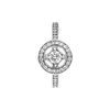 Glamour CZ Diamond Ring Luxury Designer 925 Box Box Original Silver Silt pour Noble Elegant for Women's Ring3959094