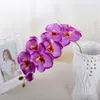 Artificial Silk White Orchid Flowers Högkvalitativ fjäril Moth Fake Flower for Wedding Party Home Festival Decoration278N7094050