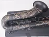 Musical Instrument SuzukiTenor Quality Saxophone Brass Body Black Nickel Gold Sax With Mouthpiece Professional4990427