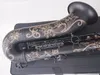 Musikinstrument Suzukitenor Quality Saxophone mässing Body Black Nickel Gold Sax med munstycket Professional8608734