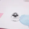 Nowy rocznika w kształcie diamentu Pierścionek Pandora 925 Srebrny Urok Plac Geometryczny Linii Osobowości Pierścień Moda Panie
