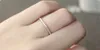 Mode original 100% 925 sterling silver band ringer kvinnor bröllop smycken gåva klassisk simulerad platinum diamant cz ring