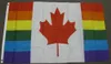 3x5 Пользовательские канадский Радуга флаг Gay Pride Flag LGBT полиэфира высокого качества печати Фестиваль деятельности партии Флаги