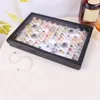 Other Rings Display Velvet Jewelry Storage Box Tray 100 Slot Case F.7 Factory price expert design Quality Latest Style Original Status