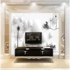 3d stereoscopic wallpaper Dolphin starry blue ocean wallpapers TV background wall painting