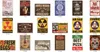 2020 new warning gun tin signs funny painting wall decor for Pub Bar store Shabby Chic Plaque Metal Decorative Vintage Metal Sign crafts