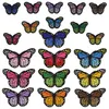 20 Styles Butterfly Badges Clothe Embroidery Patch Applique Ironing Clothing Sewing Supplies Decorative Patches For Clothing