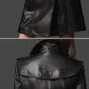 Autumn Black Long Leather Jacket Women Fashion Coat Female Windbreaker Double Breasted Casual Outerwear Black Large Size4708430