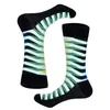 Мужская смешная красочная комбинированная хлопчатобумажная счастливый носки топор плед точка подводный узор пружины художественные носки