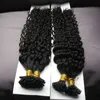 16 "18" 20 "22" 24 "Kinky Curly Keratyn Kapsułki Ludzki Fusion Hair Doil U Wskazówka Made Remy Pre Bonded Hair Extension 1 G / S 200g