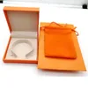 Yeni turuncu kutu mücevher kutusu seçmek için ambalaj, takı ambalaj torbaları kırmızı, moda halhal kutuları gelmesi
