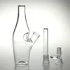 7 pouces verre bécher bong avec 14mm femelle narguilés en bas mâle bol épais bouteille dab plate-forme eau bongs recycleur plates-formes moyennes