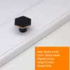 solid brass black cabinet knobs handles hexagon drawer kitchen cupboard wardrobe knob handle modern3570068