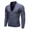 2019 trui mannen casual v-hals cardigan mannen herfst slim fit lange mouw heren truien gebreide trench kasjmier wol homme uitloper