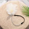 Gatsby Bridal Feather Headband Indian Bohemian Headgear Headdress Women Girls Children