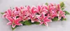 Konstgjorda Silk Lily Floral Arrangemang Archway Row Flowers Square Form Lily For Wedding Flower Home Party Dekorativa Blommor EEA296