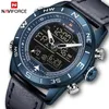 Les montres pour hommes sont les meilleures marques Naviforce Fashion Sport montre des hommes étanche à quartz horloge de bracelet militaire avec coffre pour 275c