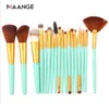 Drop Ship Maange 18 sts Makeup Brushes Set Pulver Foundation Blush Eye Shadow Blandning Kosmetisk Skönhet Make Up Brush Tool Kit