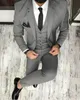 Burgundia Ślub Tuxedos Groom Garnitury Wedding Garnitury Dla Mężczyzn 2019 Wedding Groom Suit dla mężczyzn (kurtka + spodnie + kamizelka + krawat) Business Plus Size