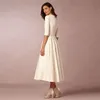 Vestido de verano vintage para mujer 2019 Casual Tallas grandes Vestido de fiesta largo Mujer Sexy Elegante Vestido de fiesta con cuello en V profundo Vestidos blancos 3xl J190601