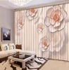 Ssangyong play beads Luxury Blackout 3D Curtain Living Room Bedroom Drapes Cortinas Customized size