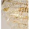 Free Shipping D65cm H72cm Brass E14 LED AC Luxury Crystal Bronze Chandeliers Lighting For Living room and Restaurant Chandelier