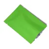 200 pçs / lote Fosco Saco de Comida Verde Selo de Vácuo Folha De Alumínio Aberto Top Sacos de Calor Mylar Embalagem Bolsa de Bolso Pequeno Bolso para Armazenamento De Alimentos