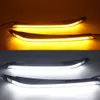 2pcs LED Daytime de jour exécutant jaune jaune Signal Signal Relais Phare de voiture Décoration de sourcils pour Honda City Grace 2015 2016 2017 2018