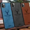 Odporna na wstrząsy etui na telefon na iPhone 12 Mini 11 Pro Max XR XS X Case Cloth Deer Texture Miękkie etui do iPhone SE 2020 7 8 plus 6s 6 Funda