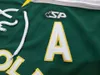 Men CHARLES CHARTERS #27 Logan Boulet Humboldt Broncos real green embroidery HOCKEY JERSEY or custom any name or number retro Jersey