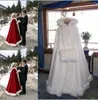 Romântico venda imperdível capa de noiva com capuz branco marfim mantos de casamento longos para o inverno com peles artificiais envoltórios de noiva manto de noiva