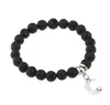 Lavagestein Armband Vulkangestein Armband Natürlicher Lavastein Türkis Perlen Charms Armbänder Männer Frauen Herren Damen Mode günstiger Schmuck