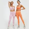 2 pièces Yoga ensemble sport soutien-gorge et Leggings Jogging femmes ensemble de gymnastique vêtements sans couture entraînement sport collants femmes Fitness costume