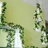 Artificial Rose Flower Vines Wedding Decorations Silk Rose Wisteria Flower Rattan Home Garden Diy Garland Party Table Centerpiece 2556523