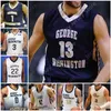 Custom George Washingtons GWU Colonials Basketball Jersey NCAA College Armel Potter Jamison Battle Maceo Jack Jameer Nelson Jr. Arnaldo Toro