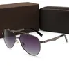Groothandel-mode mannen / vrouwen ontwerper 2019 zonnebril merk luxe zonnebril met metalen teken oversized glazen zonnebril