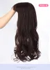 24inch Blonde Long natural wave Wig With Bangs Synthetic Hair Wigs Bang With Wig For Woman Black Brown Heat Resistant Wigs